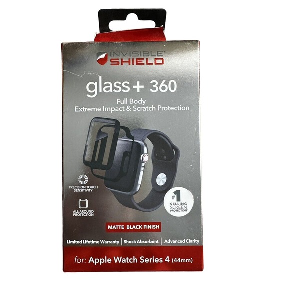 ZAGG InvisibleShield Glass+ 360 Screen Protector For Apple Watch Series 4 - 40mm - Picture 1 of 3